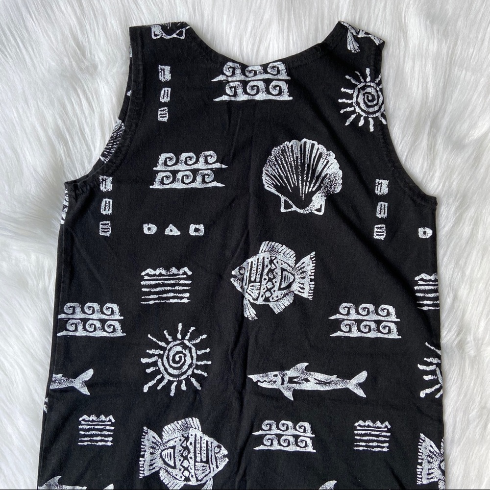 5th & Ocean Vintage Sea Print Aztec Midi Dress - Picture 7 of 8